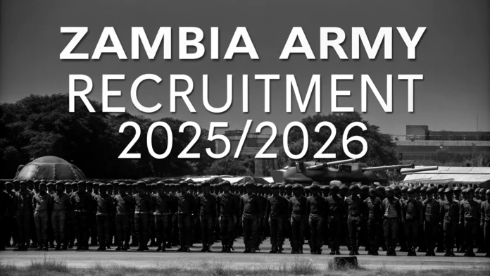Zambia Army Recruitment 2025/2026